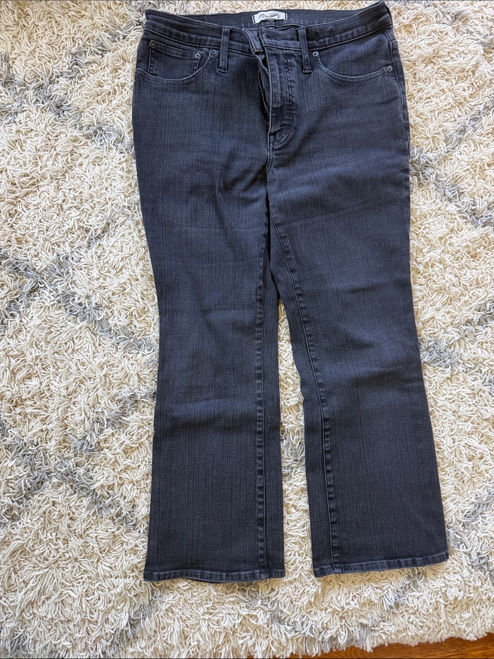 Madewell Women's Boot Cut Jeans in Dark Gray